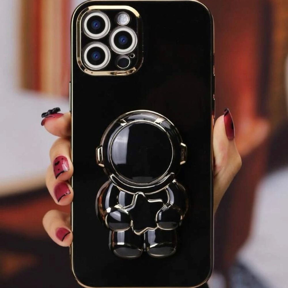 iPhone 14 pro max case with stand black or purple - Picture 2 of 10